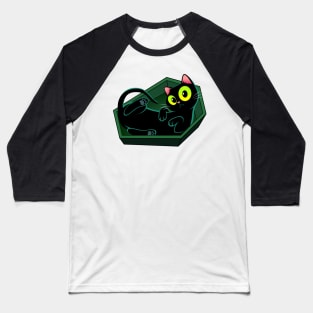 Coffin Kitty Baseball T-Shirt